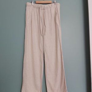 Linen wide leg trousers sz S